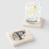 モノグラム ストーンコースター (横)