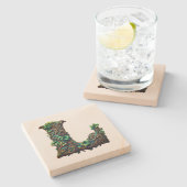 モノグラム ストーンコースター (横)