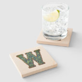 モノグラム ストーンコースター (横)