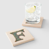 モノグラム ストーンコースター (横)