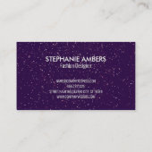 モノグラム |スパークル |イベントプランナー 名刺 (裏面)