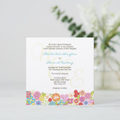 モノグラム スプリング サマー ウェディング 招待状 (スタンド正面)