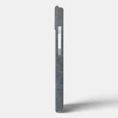 モノグラム スレートグレー漆喰調パターン Case-Mate iPhoneケース (裏面 / 左)