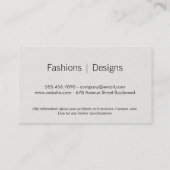 モノグラム |ゼブラ印刷(金ゴールド) 名刺 (裏面)