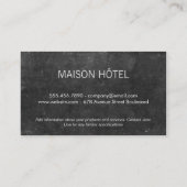 モノグラム |ゼブラ印刷(金ゴールド) |石板 名刺 (裏面)