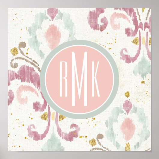 モノグラム |ソフトデコパターン ポスター (正面)