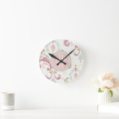 モノグラム |ソフトデコパターン ラウンド壁時計 (ホーム)