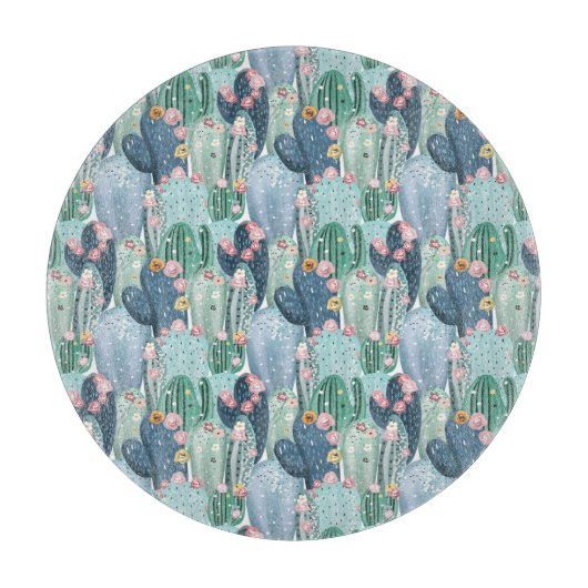 モノグラム |ソフトパテルカクタスパターン カッティングボード (正面)