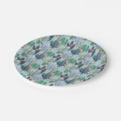 モノグラム |ソフトパテルカクタスパターン ペーパープレート (アングル)