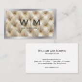 モノグラム | タフテッドファブリックパディング 名刺 (正面/裏面)