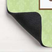 モノグラム·ダマスクパターンカスタムマウスパッド マウスパッド (コーナー)