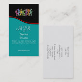 モノグラム、ダンススタジオ、レッドスウッシュ 名刺 (正面/裏面)