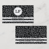 モノグラム |チータプリント(灰色) 名刺 (正面/裏面)
