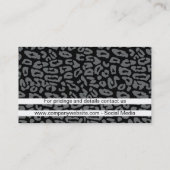 モノグラム |チータプリント(灰色) 名刺 (裏面)