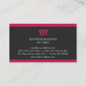 モノグラム（テクスチャ付き） 名刺 (裏面)