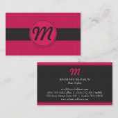 モノグラム（テクスチャ付き） 名刺 (正面/裏面)