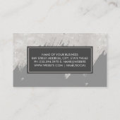 モノグラム |テクスチャ |ブラシ仕上げテクスチャ 予約カード (裏面)