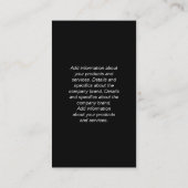 モノグラム |テクス色彩の鮮やかチャ |画家の便利屋 名刺 (裏面)