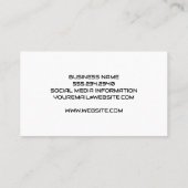 モノグラム | デジタカラフルル背景 名刺 (裏面)