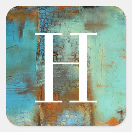 モノグラム |デジャブルー スクエアシール (正面)