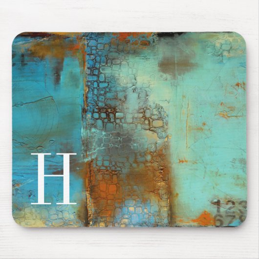 モノグラム |デジャブルー マウスパッド (正面)