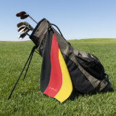 モノグラム.ドイツ国旗の色 ゴルフタオル (グリーン)