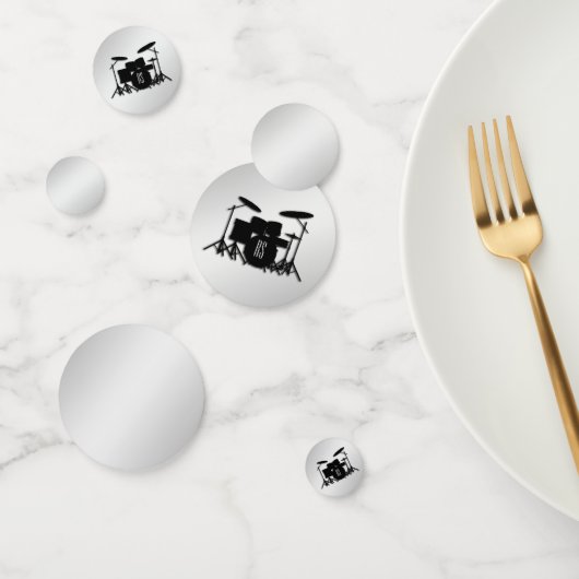 モノグラム ドラムセット シルバー コンフェッティ (グループ)