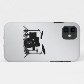 モノグラム ドラムセット シルバー Case-Mate iPhoneケース (裏面(横))