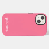 モノグラム ナチュラル ピンク iPhoneケース (裏面横)