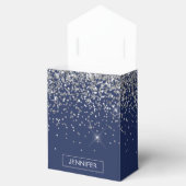 モノグラム ネイビーブルー シルバー グラム グリッター フェイバーボックス (オープン)