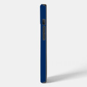 モノグラム ネイビーブルー ホワイト シンプル モダン Case-Mate iPhoneケース (裏面 / 左)