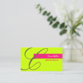 モノグラム/ネオンカラー/DIYカラー 名刺 (スタンド正面)