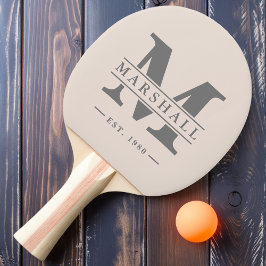 モノグラム&ネームオーバーレイサンドキャッスルピンク 卓球ラケット