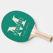 モノグラム&ネームオーバーレイストライプアクアビーチブリーズ 卓球ラケット (横)