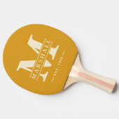 モノグラム&ネームオーバーレイ焼きバターカップ 卓球ラケット (横)