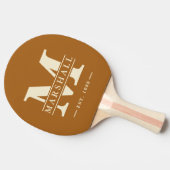 モノグラム&ネームオーバーレイ焼き砂 卓球ラケット (横)