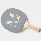 モノグラム & ネームオーバーレイ ダブグレー 卓球ラケット (横)