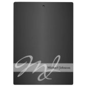 モノグラム&ネームデザイン クリップボード (裏面)