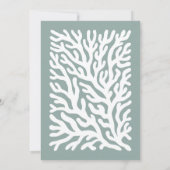 モノグラム&ネームモダンミニマルコー航海のラル ノートカード (裏面)