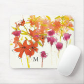 モノグラム|ハンバーグのプラム マウスパッド (マウス)