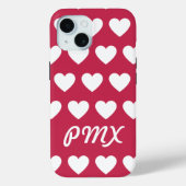 モノグラム ハーツ iPhone / iPad ケース Case-Mate iPhoneケース (裏面)