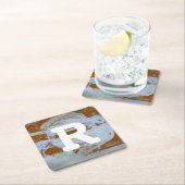 モノグラム |ハーバーサンセット スクエアペーパーコースター (インサイチュ)