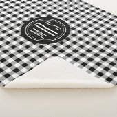 モノグラム、バッファローチェックプライド白黒 シェルパブランケット (3/4)