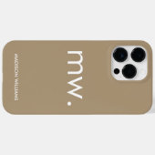 モノグラム パステル エレガント フェミニン ミニマリスト ケース- Case-Mate iPhoneケース (裏面 (横))