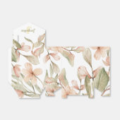 モノグラム パステル ベビーピンク 空  ベビーフラワー デザイン フェイバーボックス (折り畳みなし)