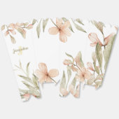 モノグラム パステル ベビーピンク 空  ベビーフラワー デザイン フェイバーボックス (見開き)