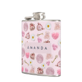 モノグラム パーソナライズド コケッティ ピンクムーン フェミニン フラスク (左)