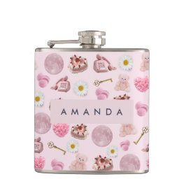 モノグラム パーソナライズド コケッティ ピンクムーン フェミニン フラスク