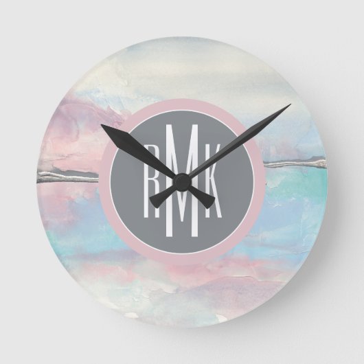 モノグラム|パーフェイトII ラウンド壁時計 (正面)