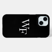 モノグラム ビジネス iPhone 15 カバー (裏面 (横))